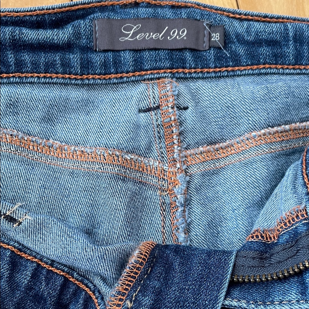 28 Women’s Straight Leg Dark Blue Jeans - Picture 5 of 9